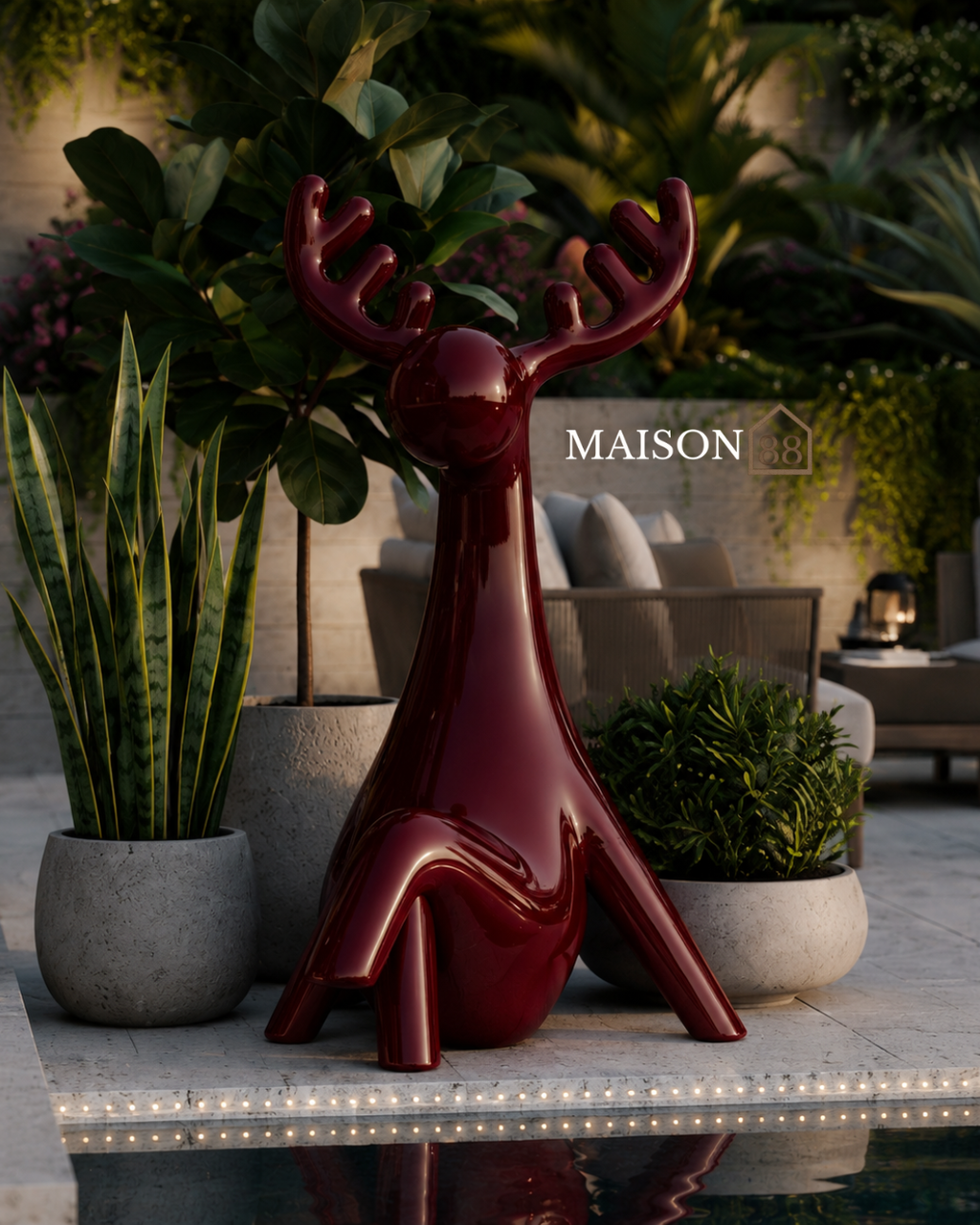 Deer Sculpture Set