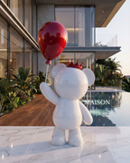 Bear with Balloon Sculpture