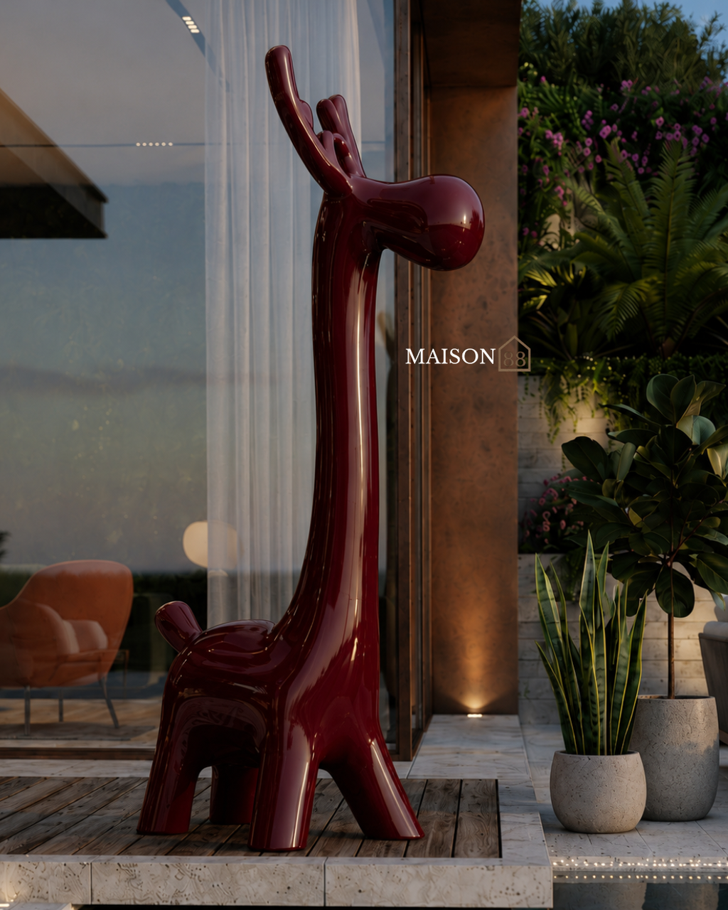 Deer Sculpture Set