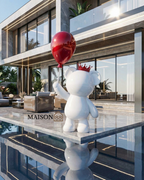 Bear with Balloon Sculpture