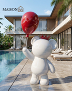 Bear with Balloon Sculpture