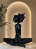 Seated lady black (yoga)
