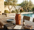 Orange boho vase