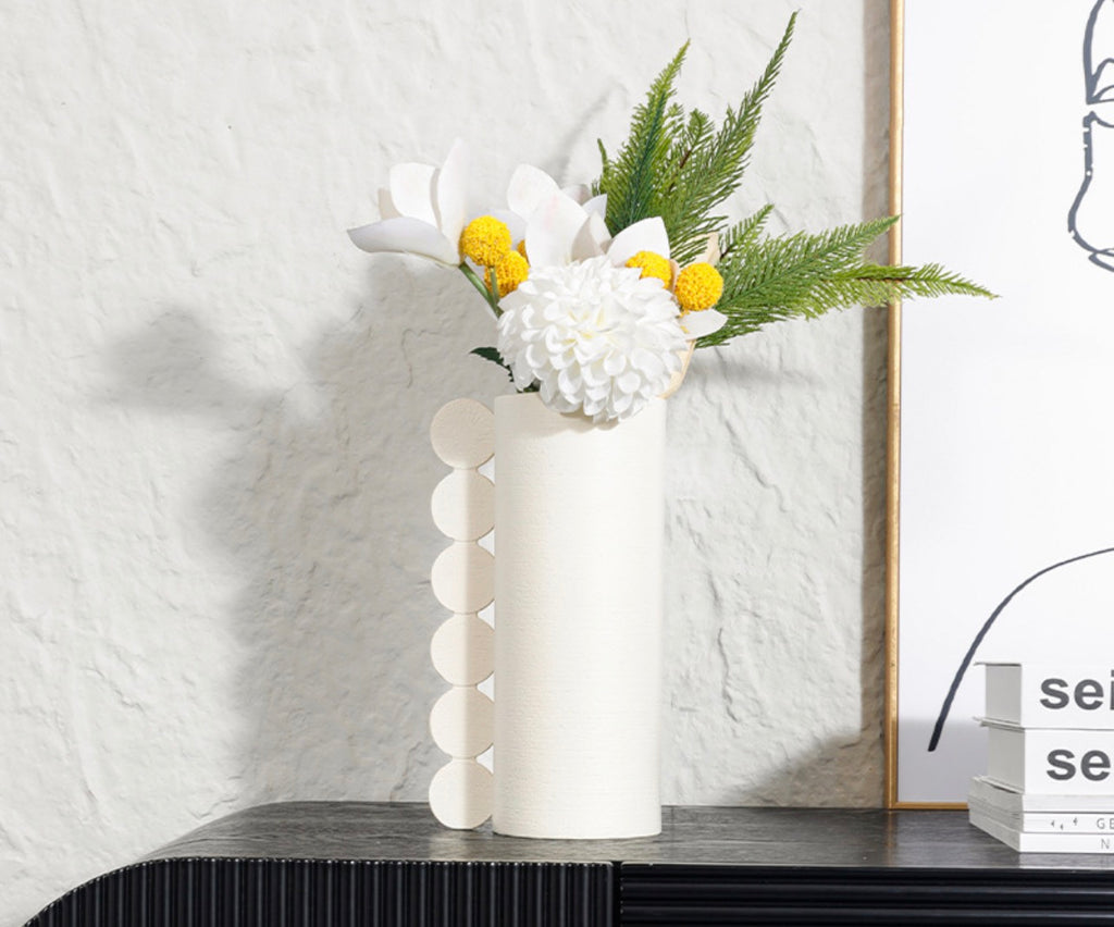 White Vase Boho