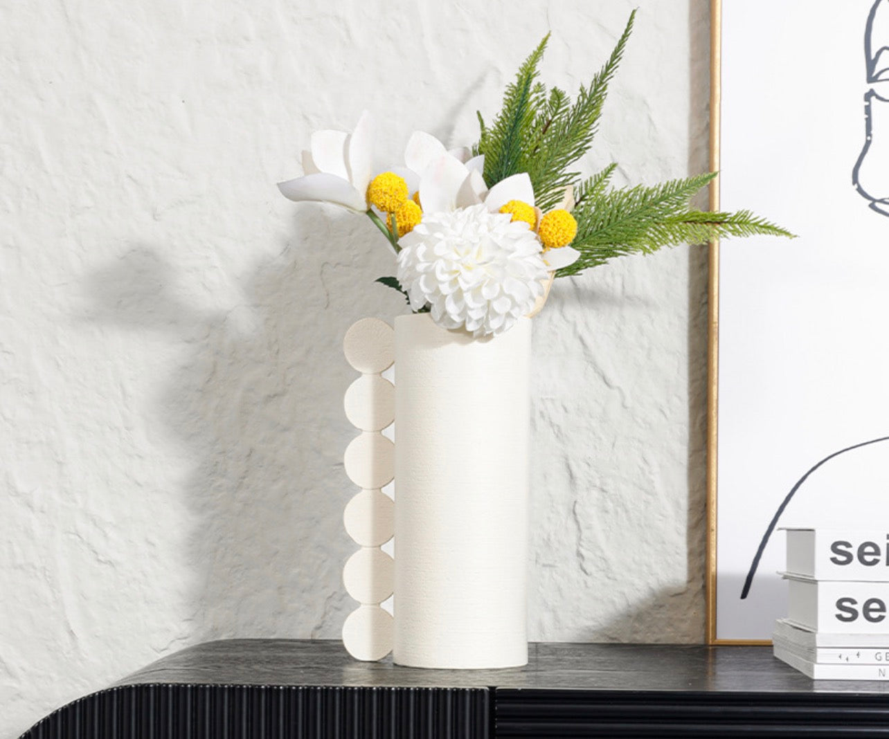 White Vase Boho