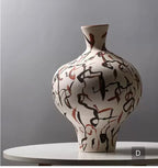 3 mixed color vase
