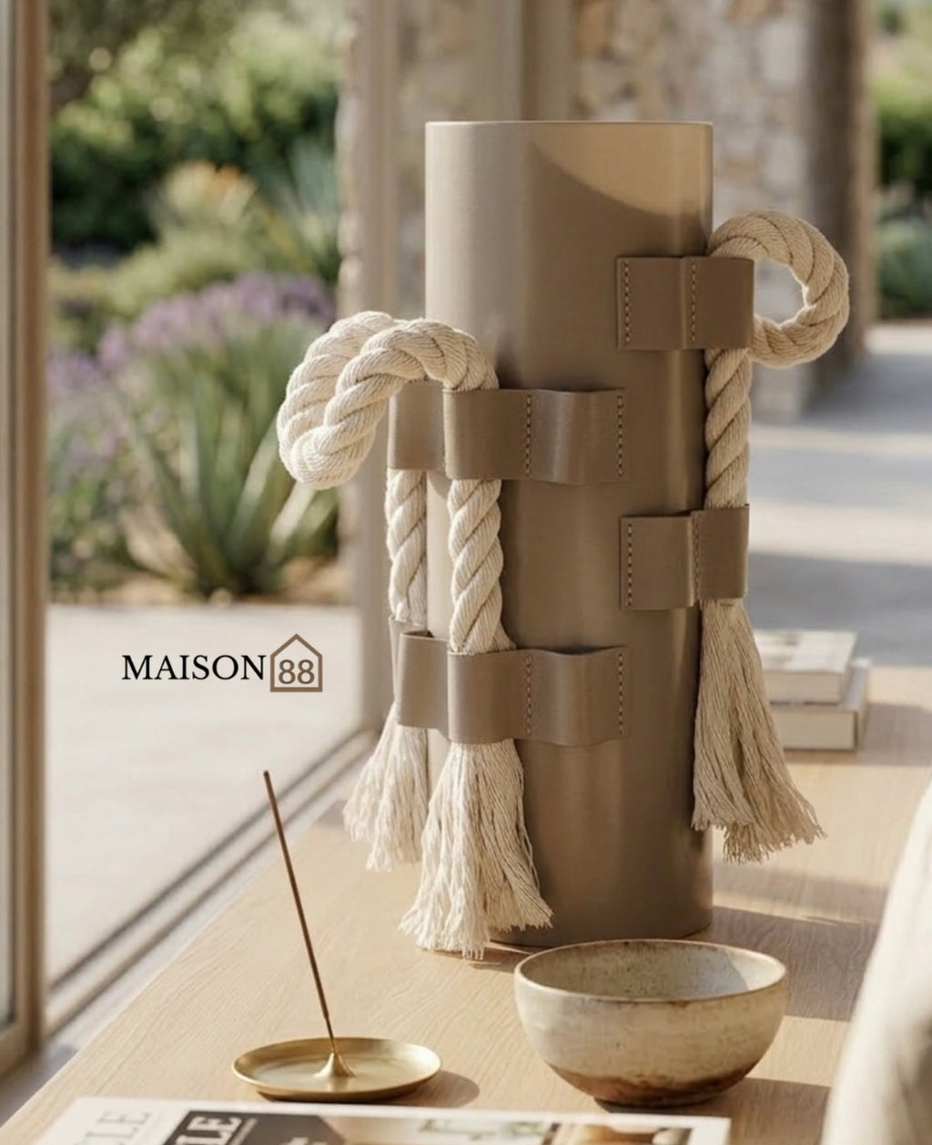 Ultra-modern vase with robe