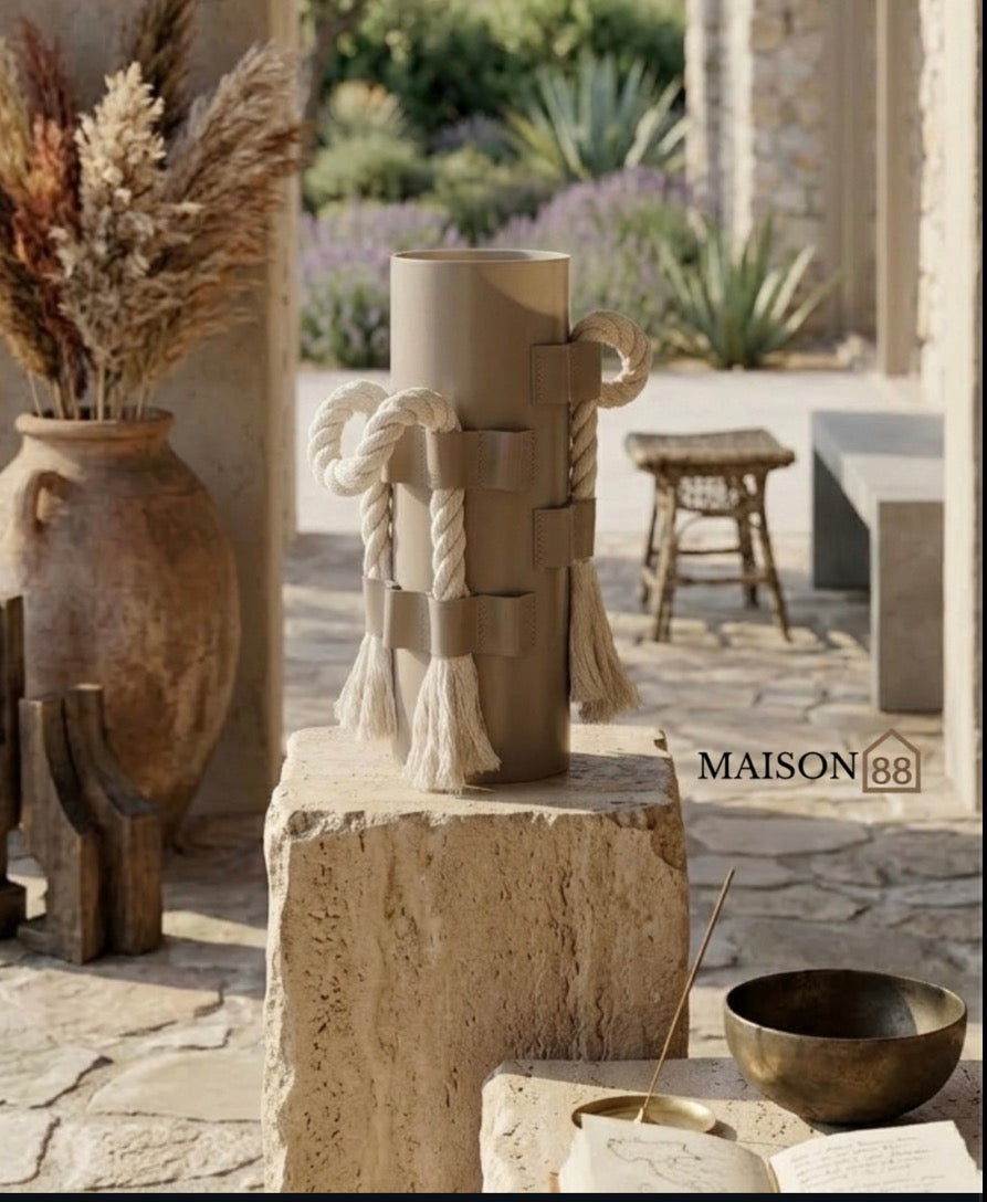 Ultra-modern vase with robe