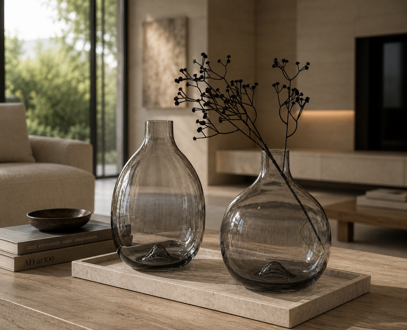 Water drop vase set of 2