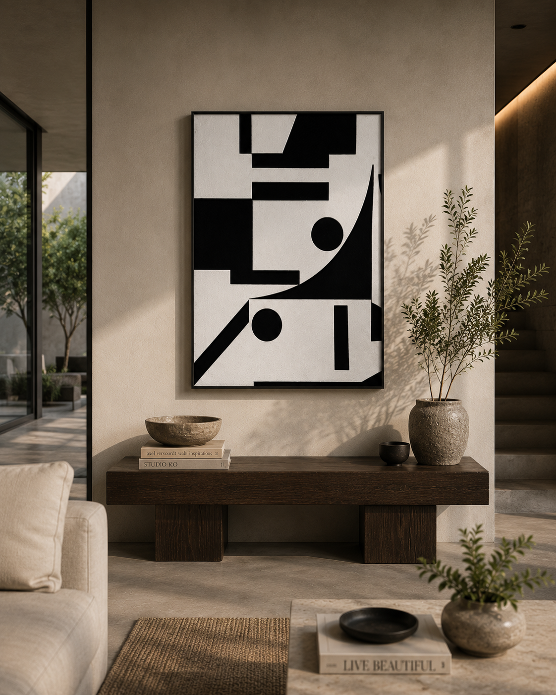 2D white black texture