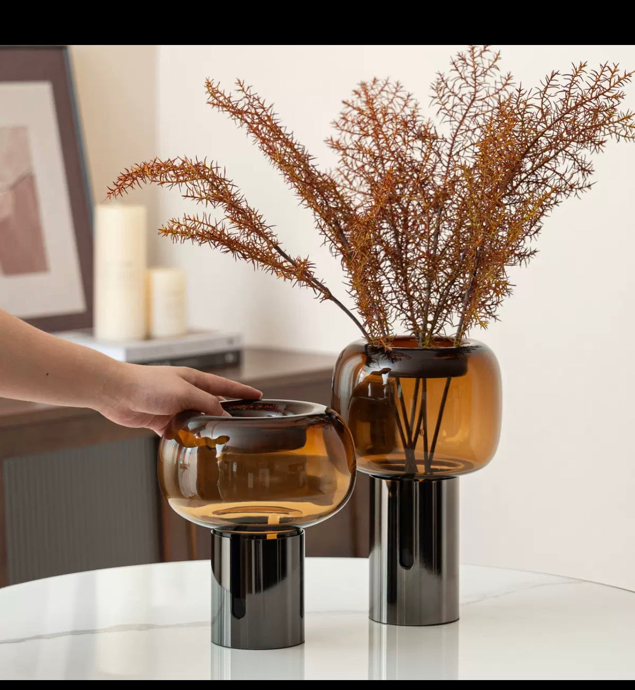 Vase with Nickel Base