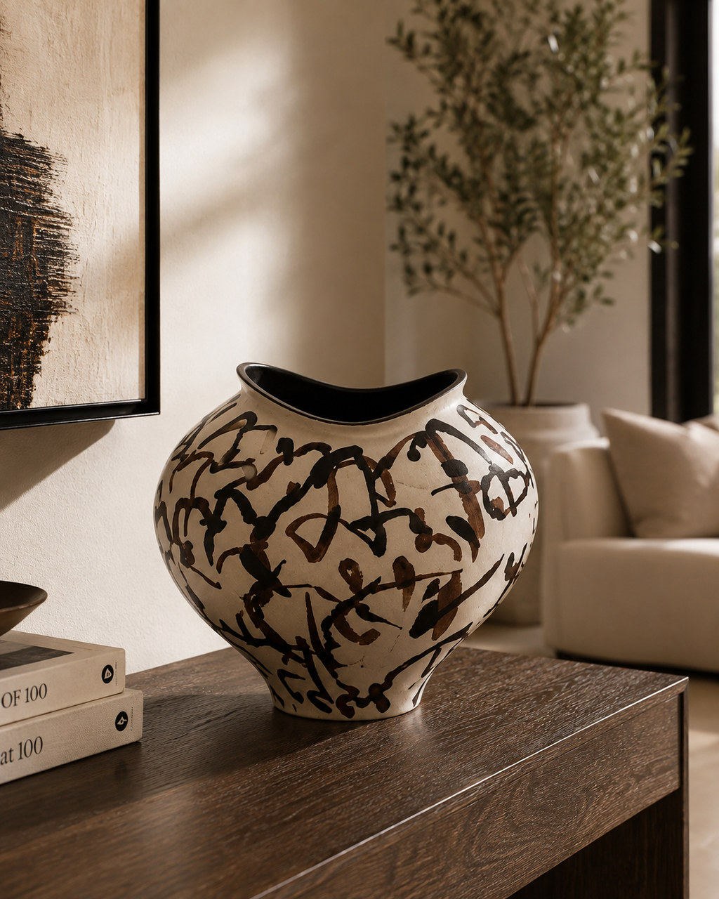 3 mixed color vase