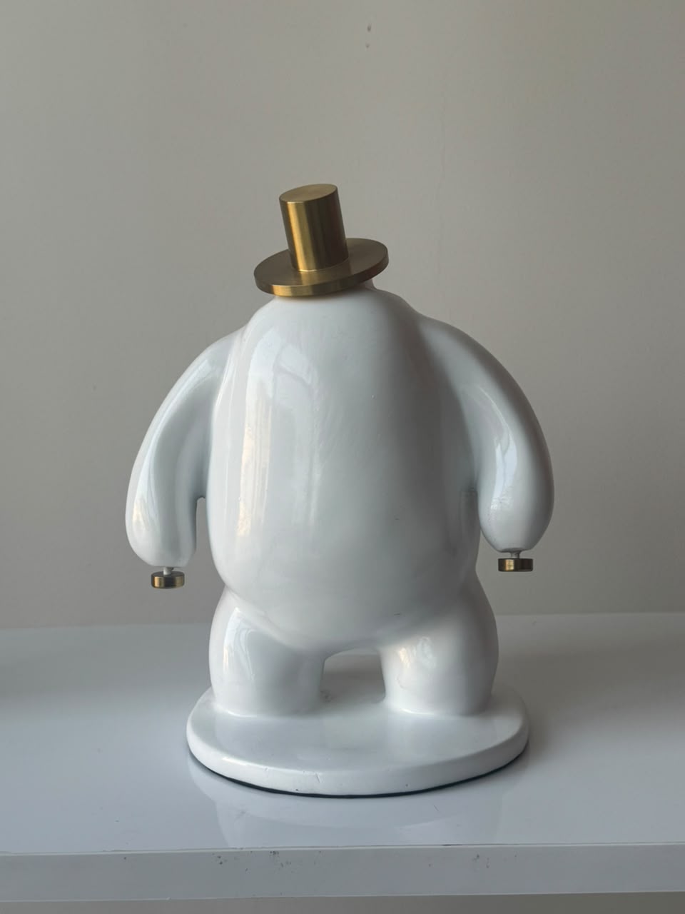 Man with metal head
