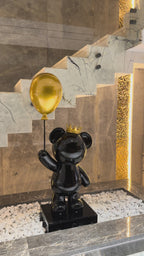 Bear with Balloon Sculpture